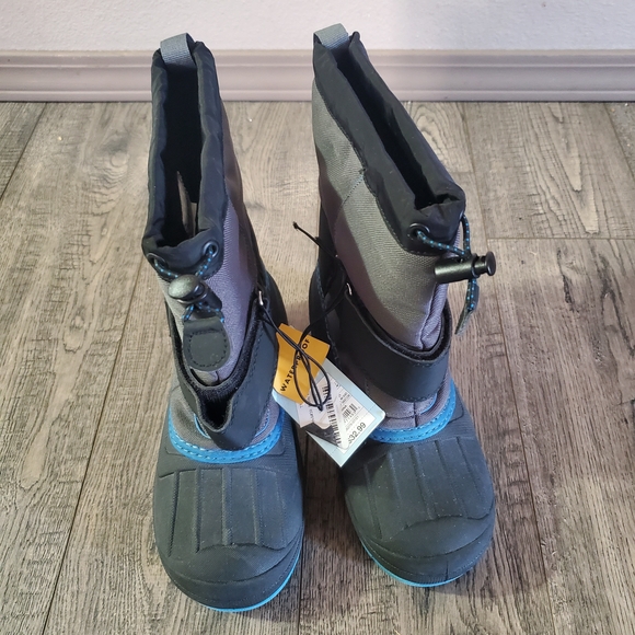 Cat & Jack Kids Boots - Black and Blue - Picture 1 of 8